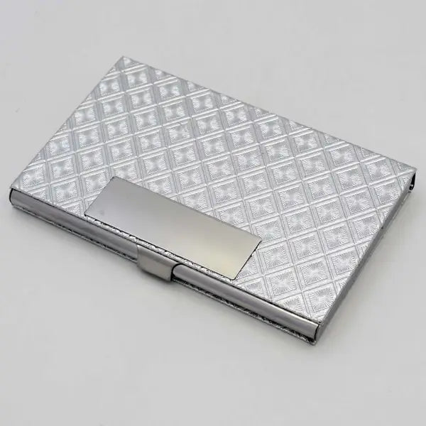 LC-021- Leather + Metal Card Holder - simple